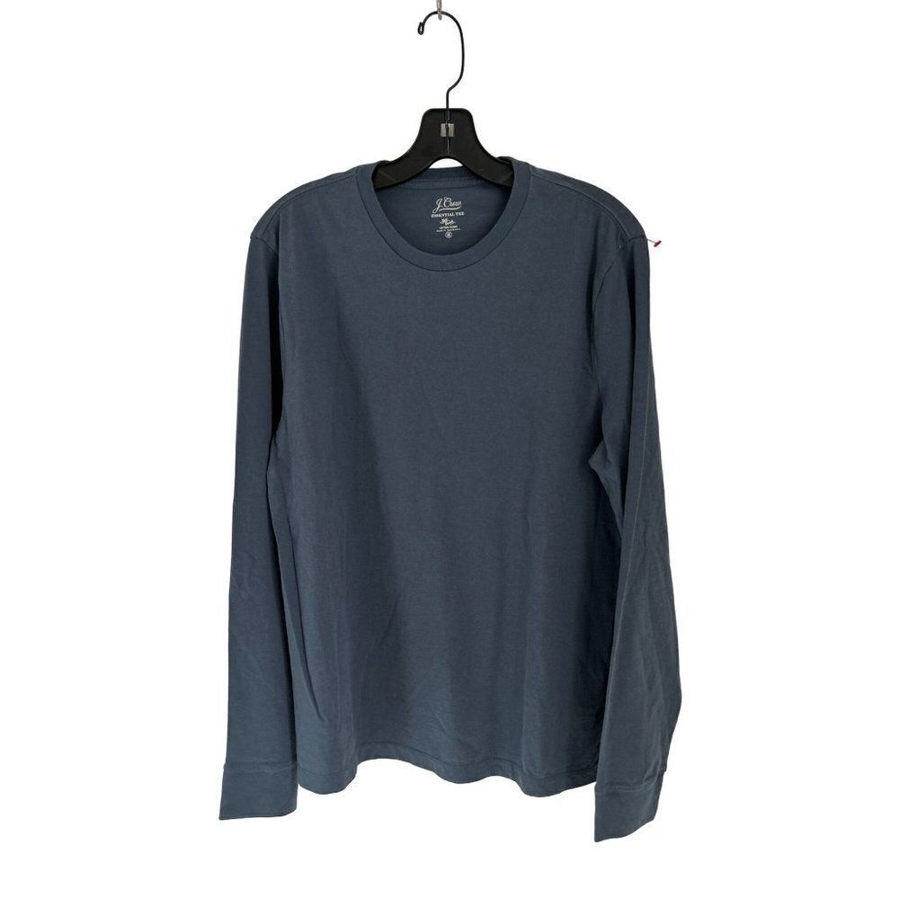 J.Crew Essential Tee Long Sleeve Crewneck Gray Color Size Med